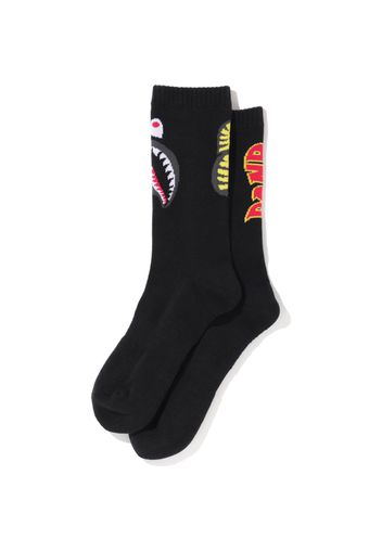 BAPE 2nd Shark Socks Black