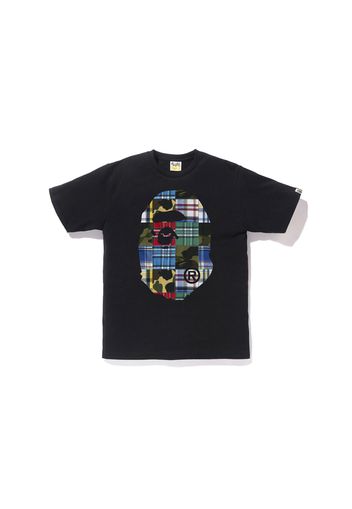 BAPE Patchwork Big Ape Head Tee Black