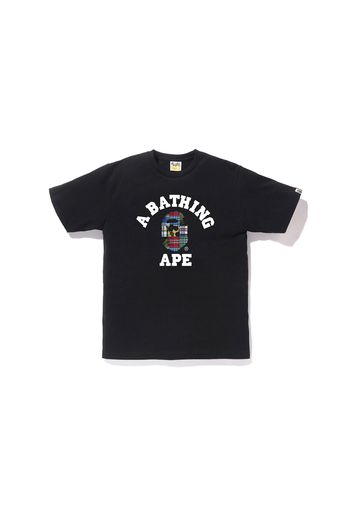 BAPE Patchwork College Tee Black