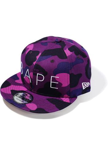 BAPE Color Camo New Era Snap Back Cap Purple