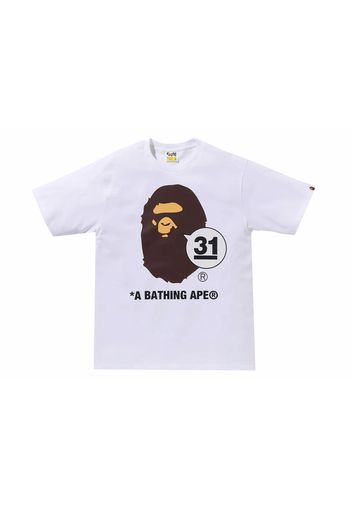 BAPE A Bathing Ape 31st Anniversary Ape Head Tee White