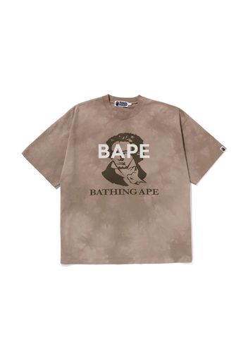 BAPE Tie Dye Bathing Ape Tee Beige