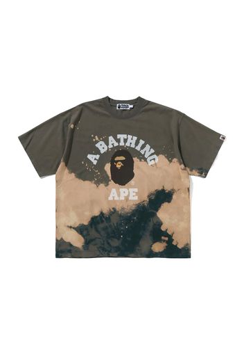 BAPE Tie Dye College Relaxed Fit Tee Beige