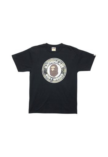 BAPE A Bathing Ape 1st Camo Busy Works Tee Black/Green