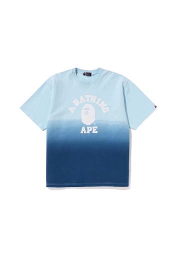 BAPE College Gradation Relaxed Fit Tee Blue