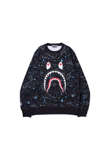 BAPE Space Camo Shark Crewneck Black