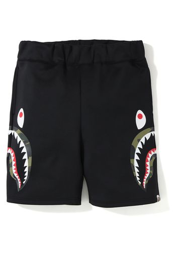 BAPE Double Knit Side Shark Shorts Black