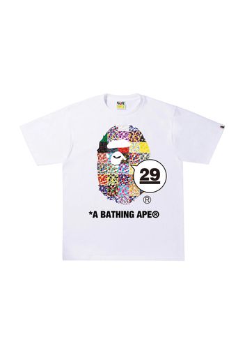 BAPE A Bathing Ape 29th Anniversary Ape Head Tee White