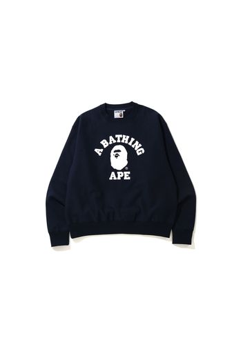 BAPE Relaxed Classic College Crewneck Navy