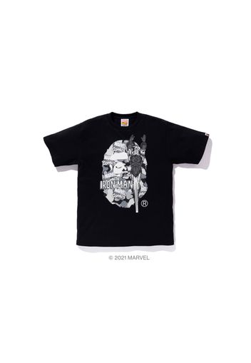 BAPE x Marvel Comics Camo Iron Man Tee Black