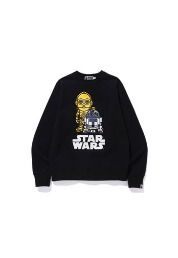 BAPE x Star Wars R2-D2 & C-3PO Crewneck Black