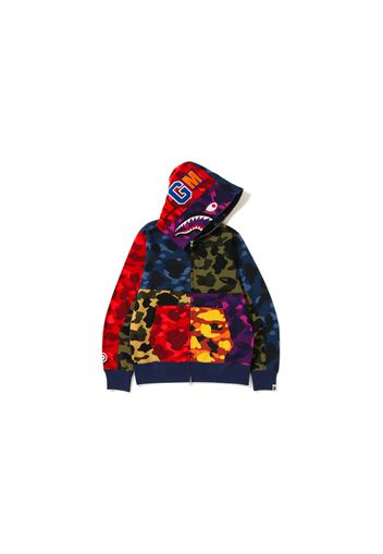 BAPE Mix Camo Shark Hoodie Multi