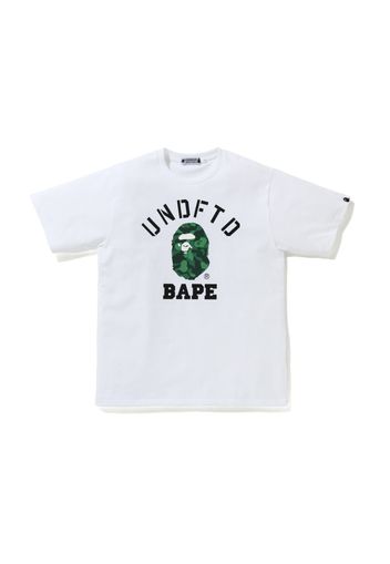 BAPE x Undefeated College Tee White