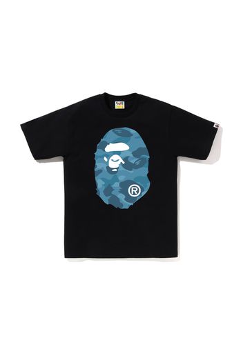 BAPE Honeycomb Camo Big Ape Head Tee Black Blue