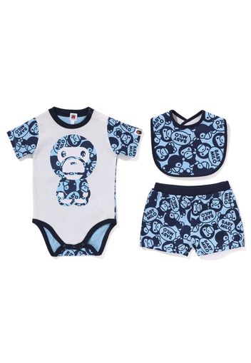 BAPE Solid Baby Milo Baby Gift Set Navy