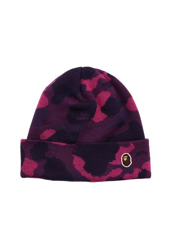 BAPE Color Camo Knit Cap Purple