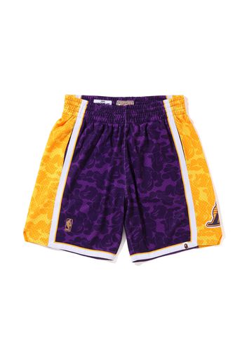 BAPE x Mitchell & Ness Los Angeles Lakers Shorts Purple