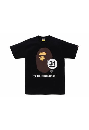 BAPE A Bathing Ape 31st Anniversary Ape Head Tee Black