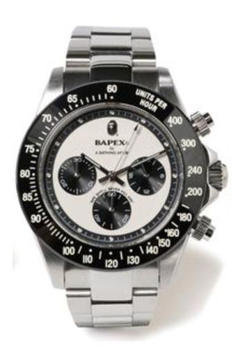 BAPE Type 3 Bapex Watch Silver