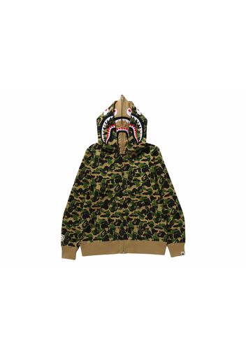 BAPE ABC Camo Double Shark Full Zip Hoodie (FW23) Green