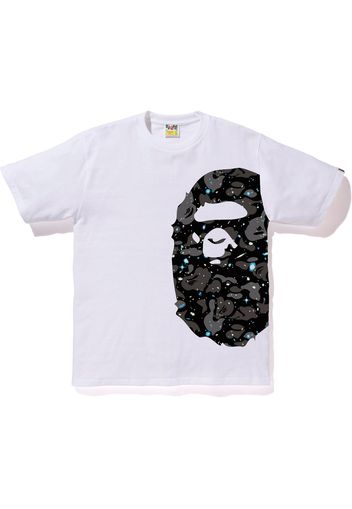 BAPE Space Camo Side Big Ape Head Tee White