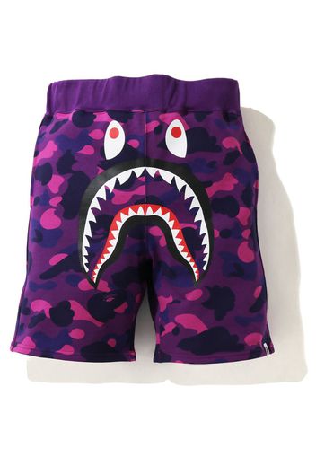 BAPE Color Camo Shark Sweat Shorts (SS21) Purple