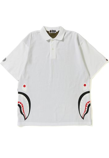 BAPE Relax Silhouette Side Shark Polo White/Green