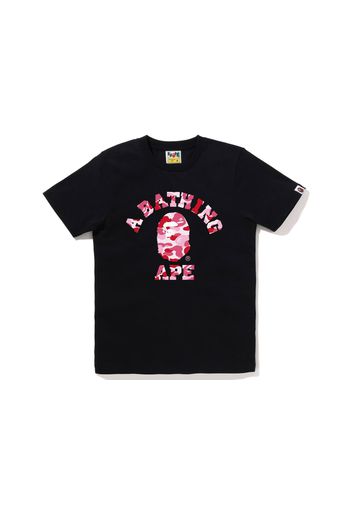 BAPE Women's ABC Camo College Tee Black Pink