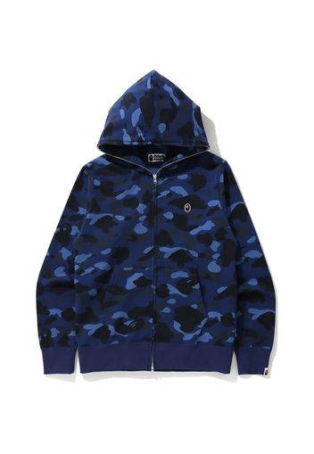 BAPE Color Camo Ape Head One Point Full Zip Hoodie Navy