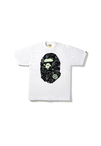 BAPE Space Camo Big Ape Head Tee White