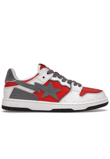 A Bathing Ape Bape SK8 Sta White Red