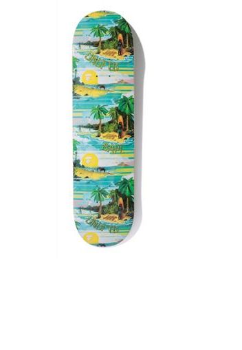 BAPE x Undefeated Hawaiian Collection Skateboard Skateboard Deck Island Blue