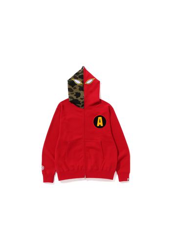 BAPE Shadow Relaxed Fit Full Zip Hoodie Red