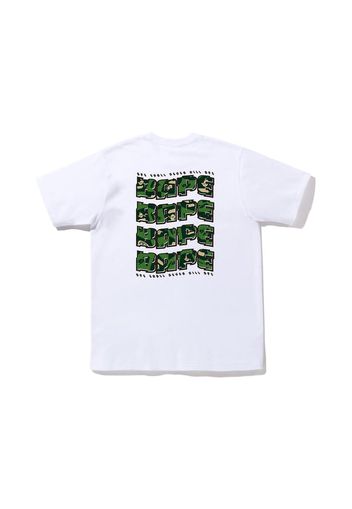 BAPE Distortion Tee White Green