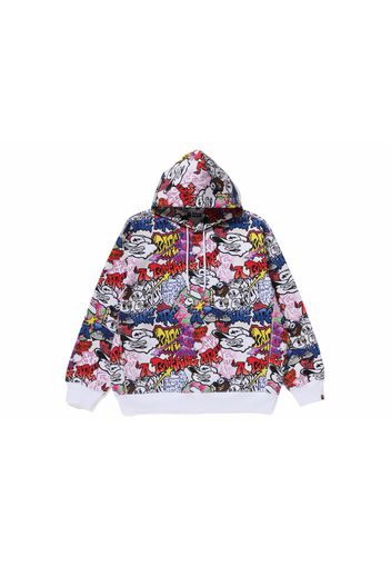 BAPE Graffiti Pattern Pullover Hoodie Multicolor