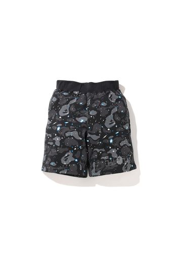 BAPE A Bathing Ape Space Camo Sweat Wide Short Black