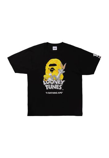 BAPE x Looney Tunes ABC Camo Ape Head Tee Black