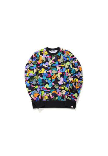 BAPE Multi Camo Wide Fit Crewneck Black