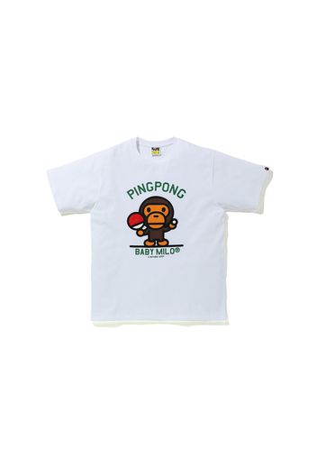 BAPE Milo Pingpong Sports Tee White