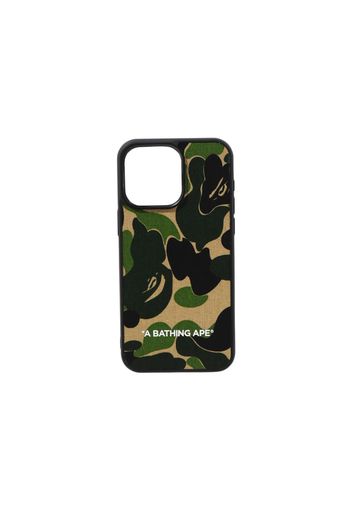 BAPE ABC Camo Cloth Fabric iPhone 15 Pro Max Case Green