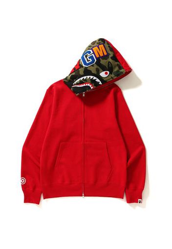 BAPE Shark Full Zip  Hoodie Red