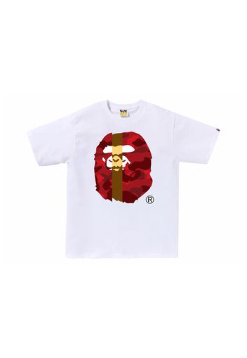 BAPE Color Camo Transform Big Ape Head Tee White/Red