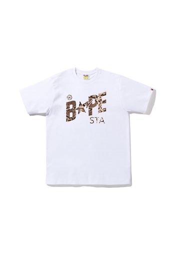 BAPE Snake Bape Sta Logo Tee White Beige