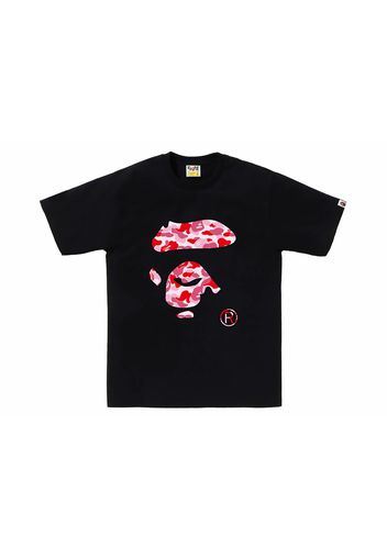 BAPE ABC Camo Ape Face Tee Black/Pink