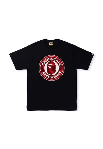 BAPE Color Camo Busy Works Tee (SS22) Black Double Red