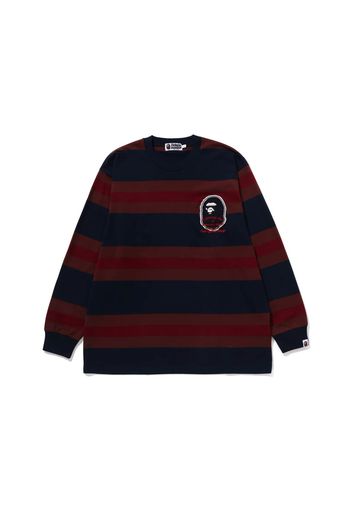 BAPE Badge Hoop L/S Tee Navy