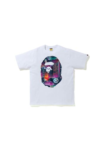 BAPE Neon Tokyo Big Ape Head Tee White