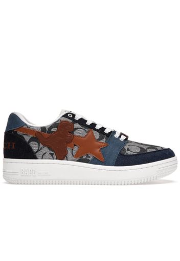 A Bathing Ape Bape Sta Low Coach Blue