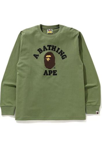 BAPE College L/S Tee Olivedrab