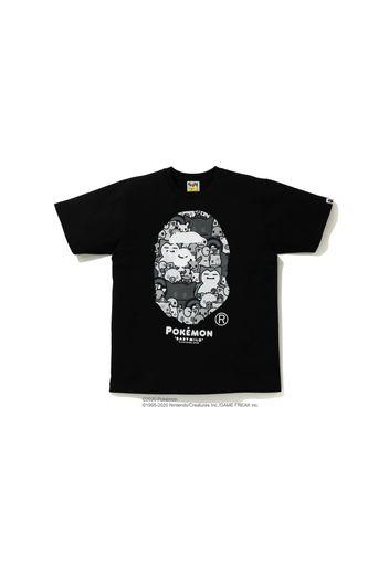 BAPE x Pokemon Monotone Ape Head Tee #2 Black